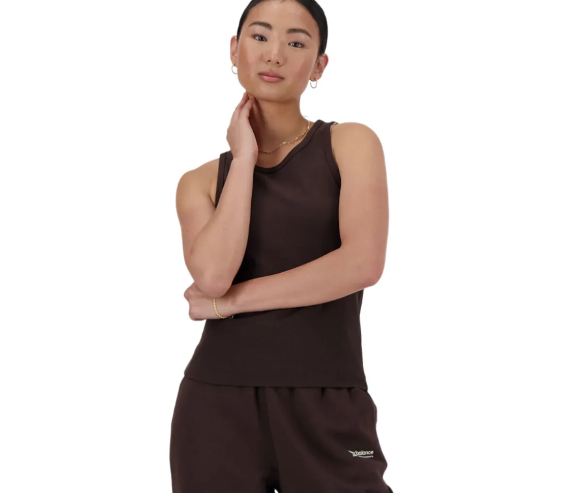 Linear Heritage Rib Knit Racer Tank